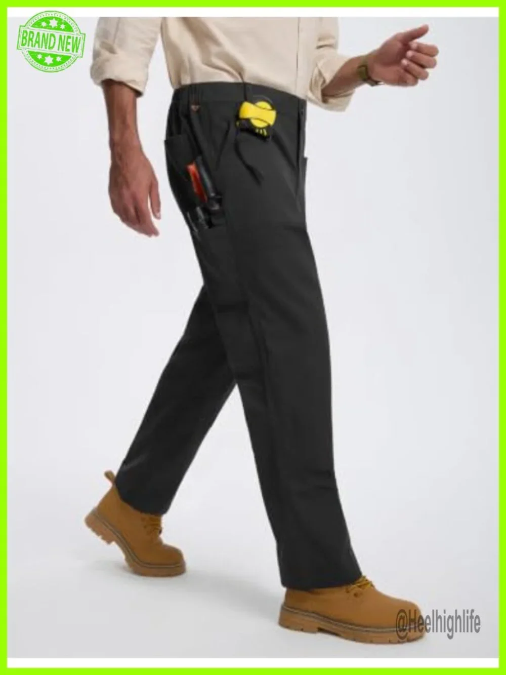 Ripstop Carpenter Cargo Pants Stretch Utility Workwear with Pockets